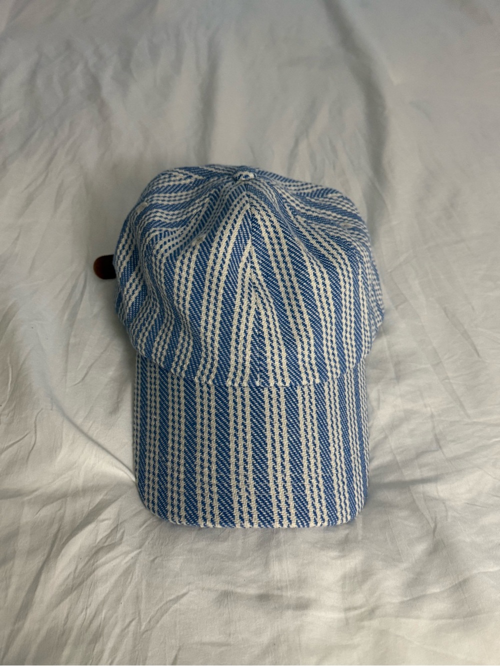 Striped Blue & White Women’s Baseball Cap